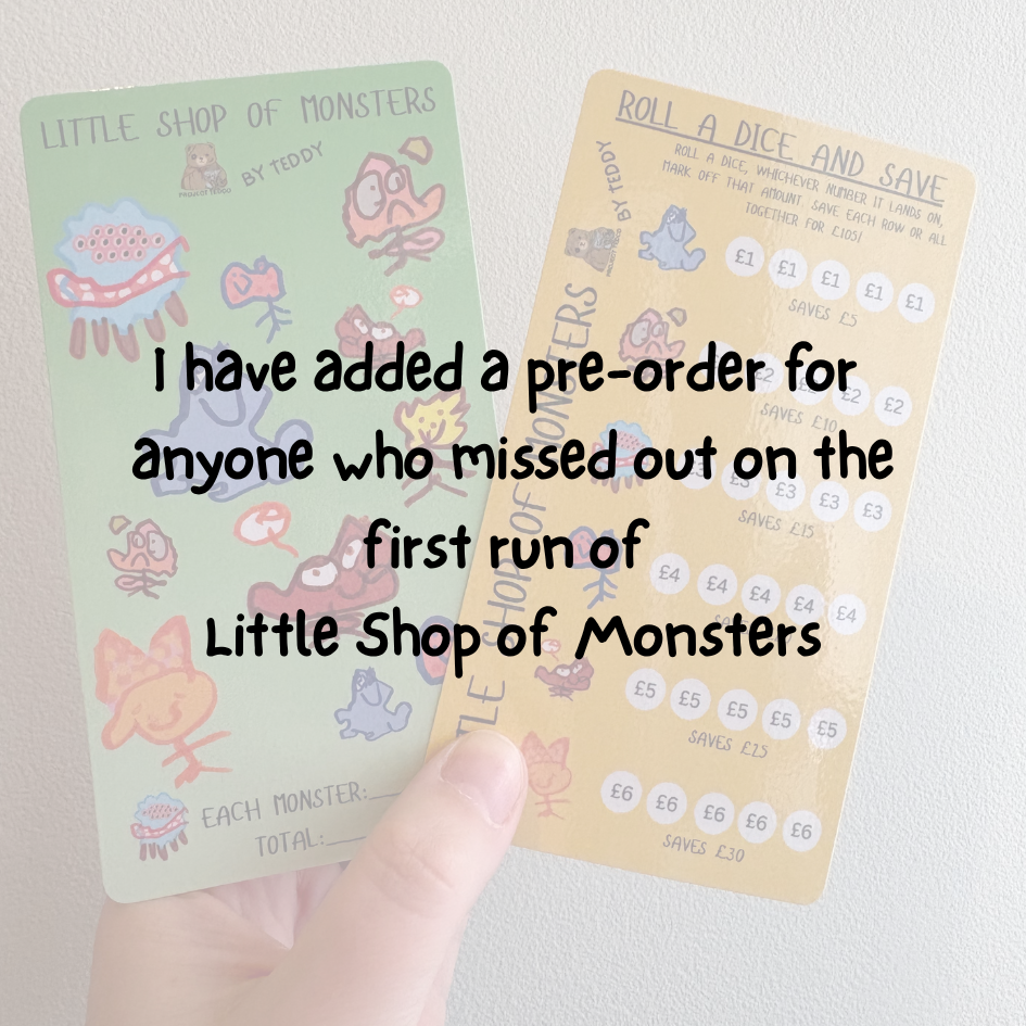 Little Shop of Monsters Savings Challenges