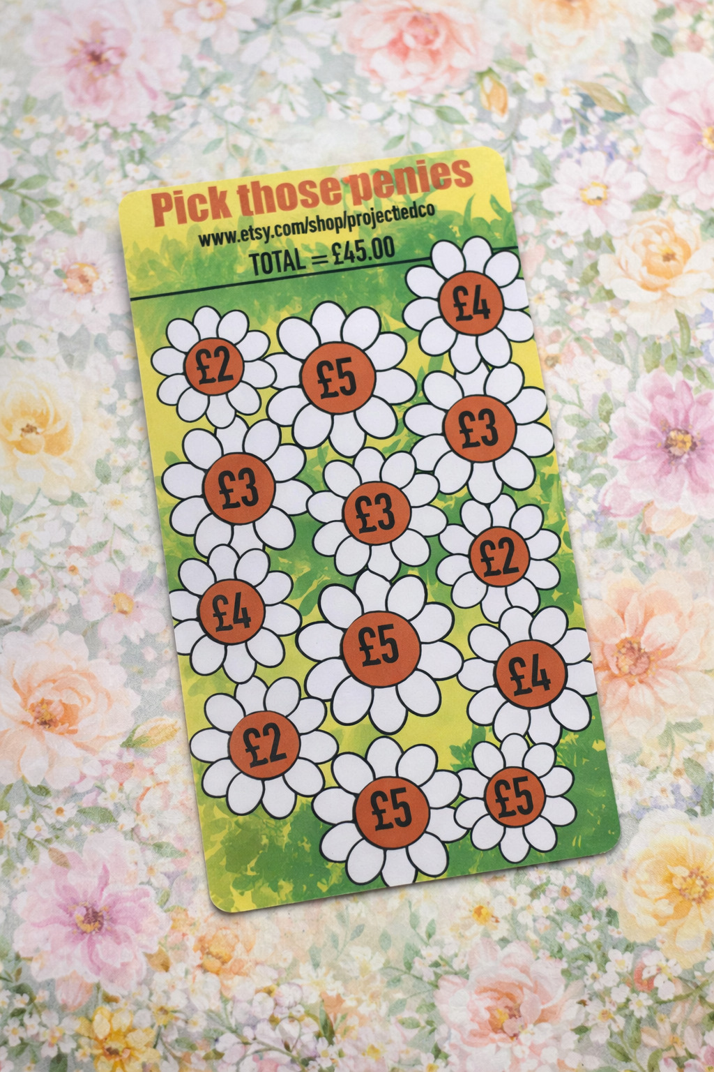 Pick Those Savings Challenge – A6 Laminated Tracker