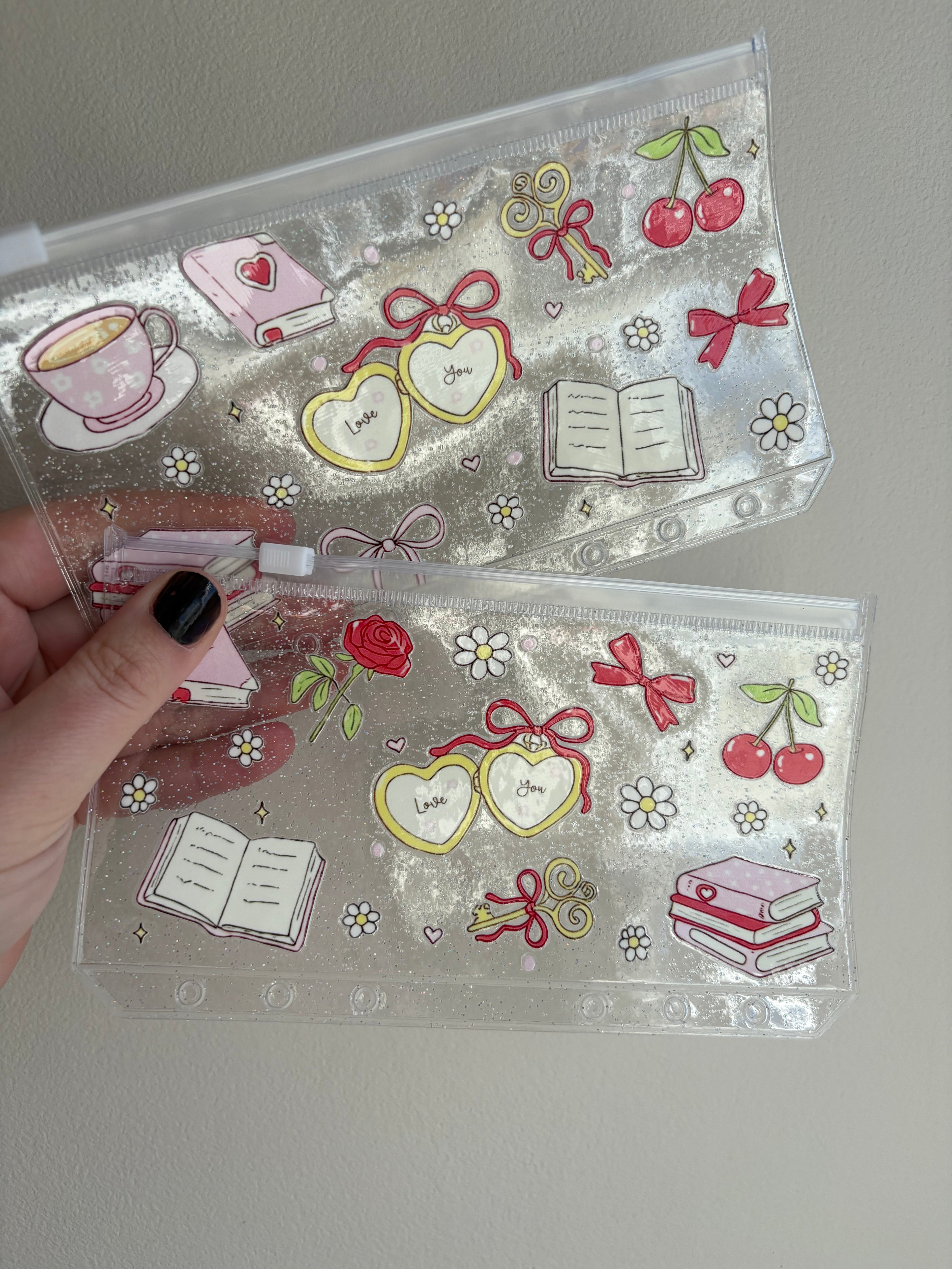 A6 Glitter Wallets - Forever Love