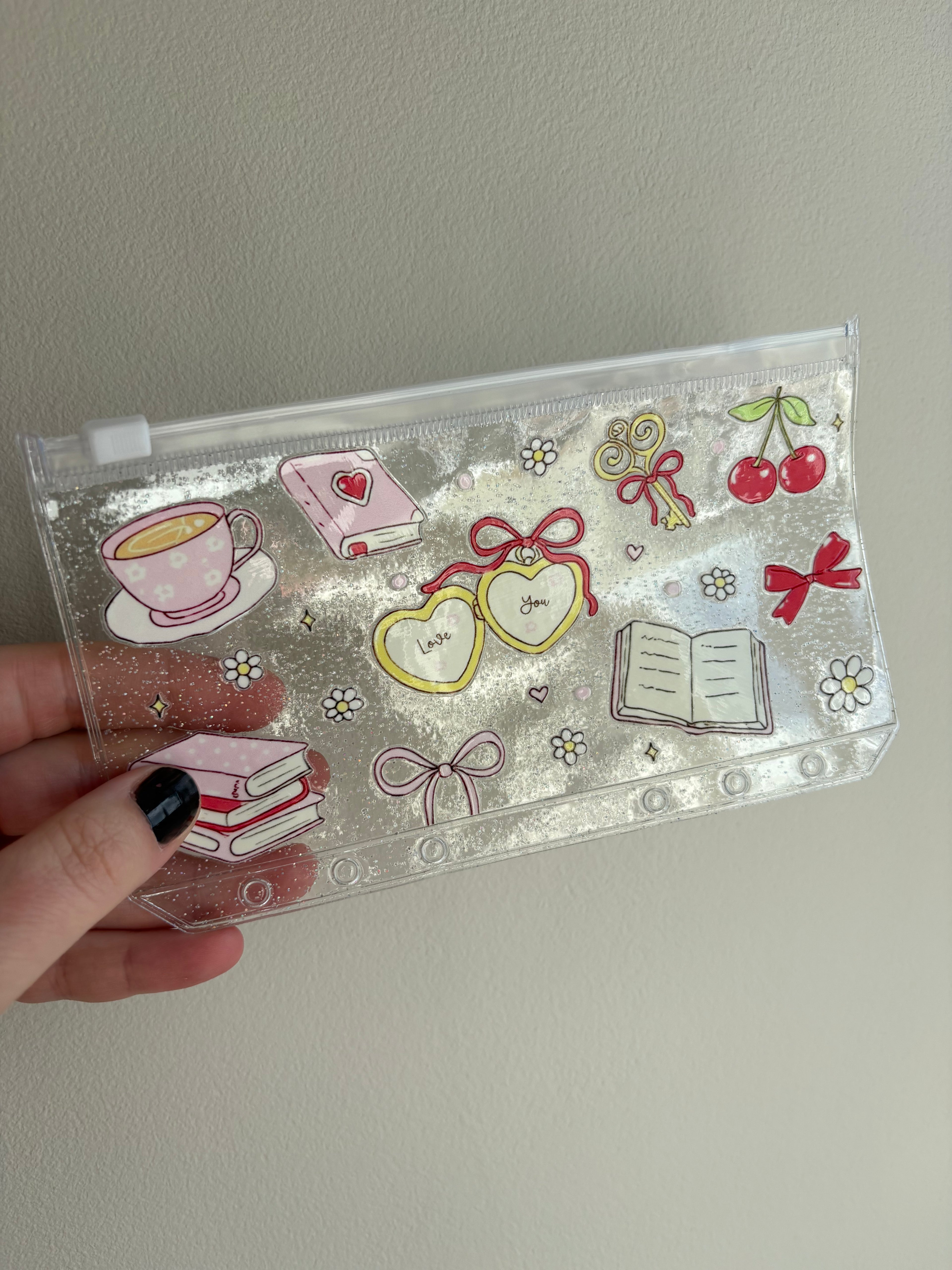 A6 Glitter Wallets - Forever Love