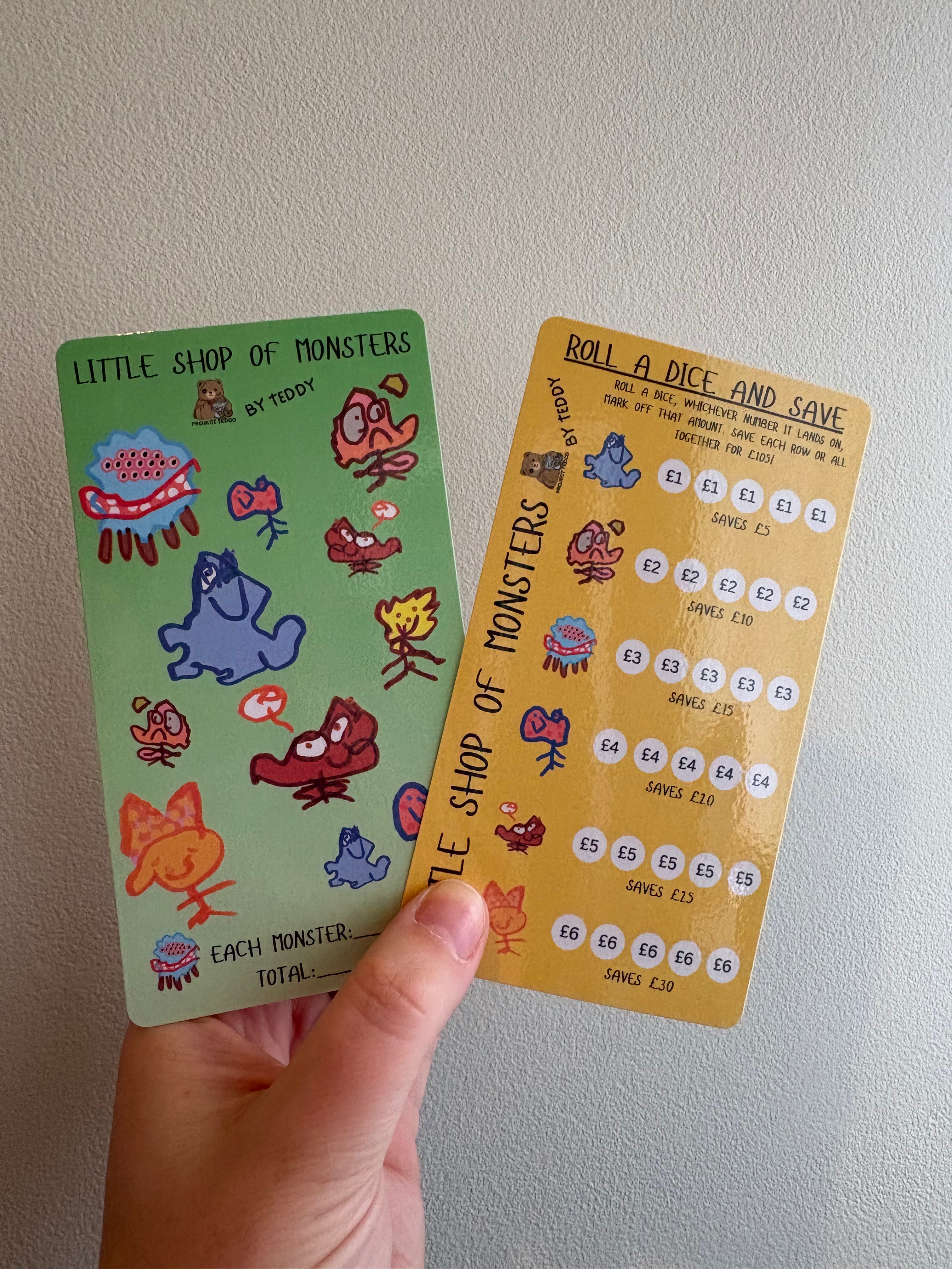 Little Shop of Monsters Savings Challenges