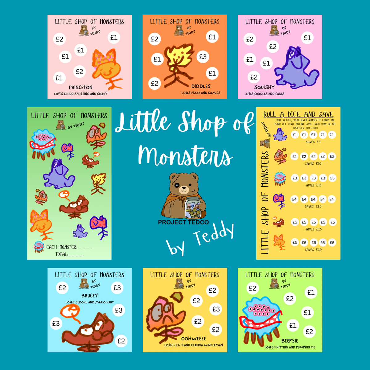 Little Shop of Monsters Savings Challenges