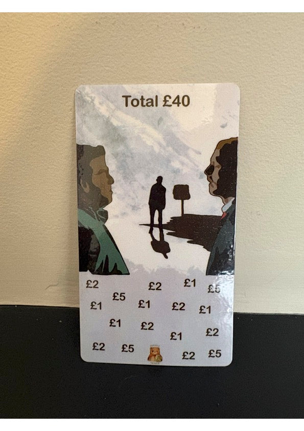 Shaun of the Dead Zombie A6 laminated savings challenge