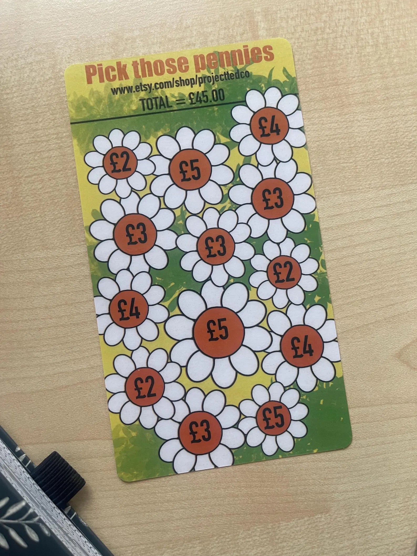 Pick Those Savings Challenge – A6 Laminated Tracker